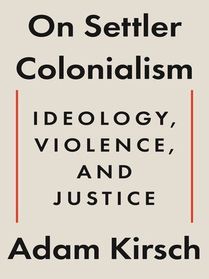 cover image of On Settler Colonialism